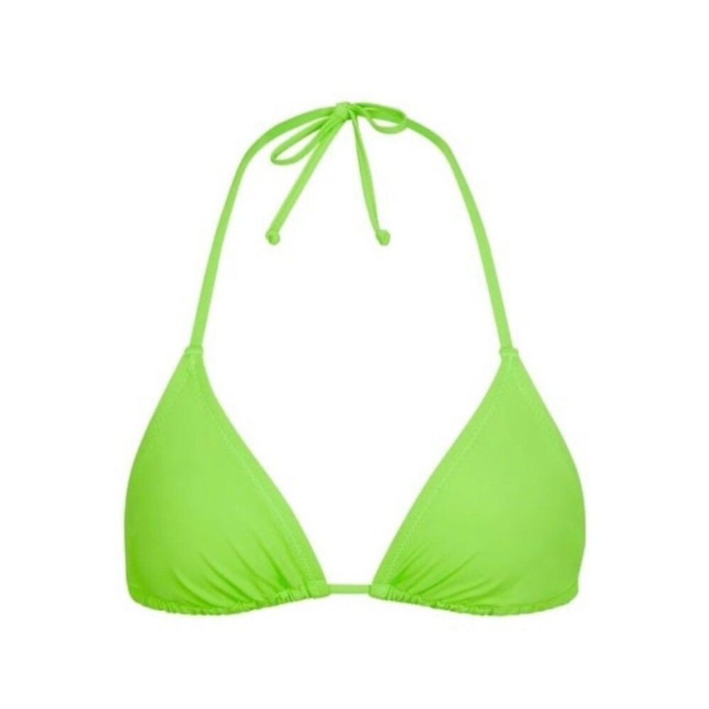 SKIMS Neon Green Triangle Bikini Top